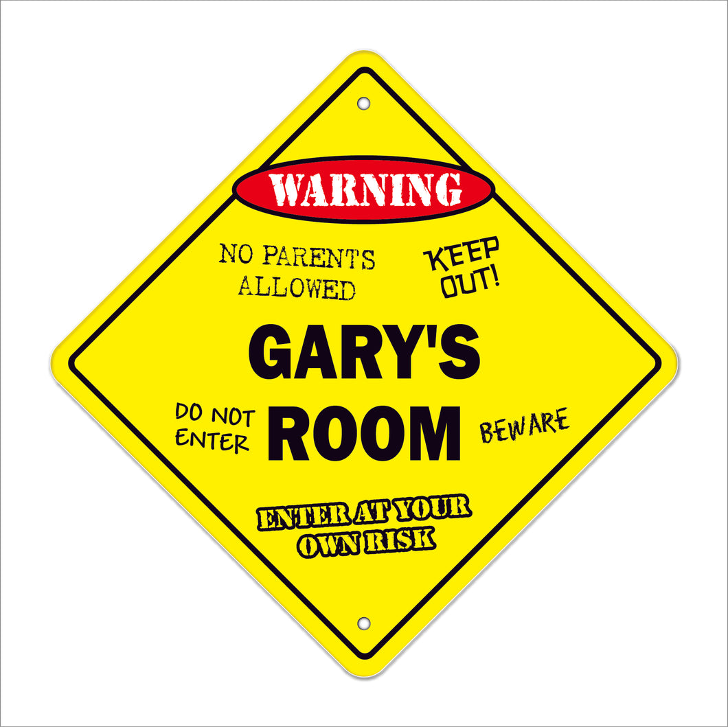 Gary's Room Sign