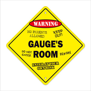 Gauge's Room Sign