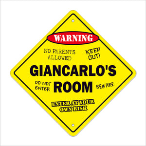 Giancarlo's Room Sign