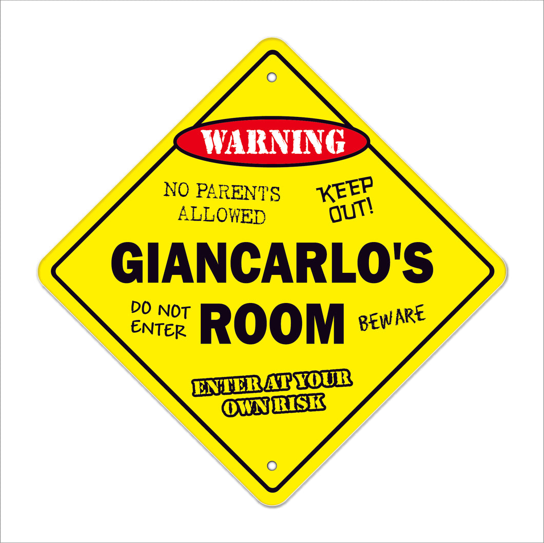 Giancarlo's Room Sign