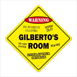 Gilberto's Room Sign