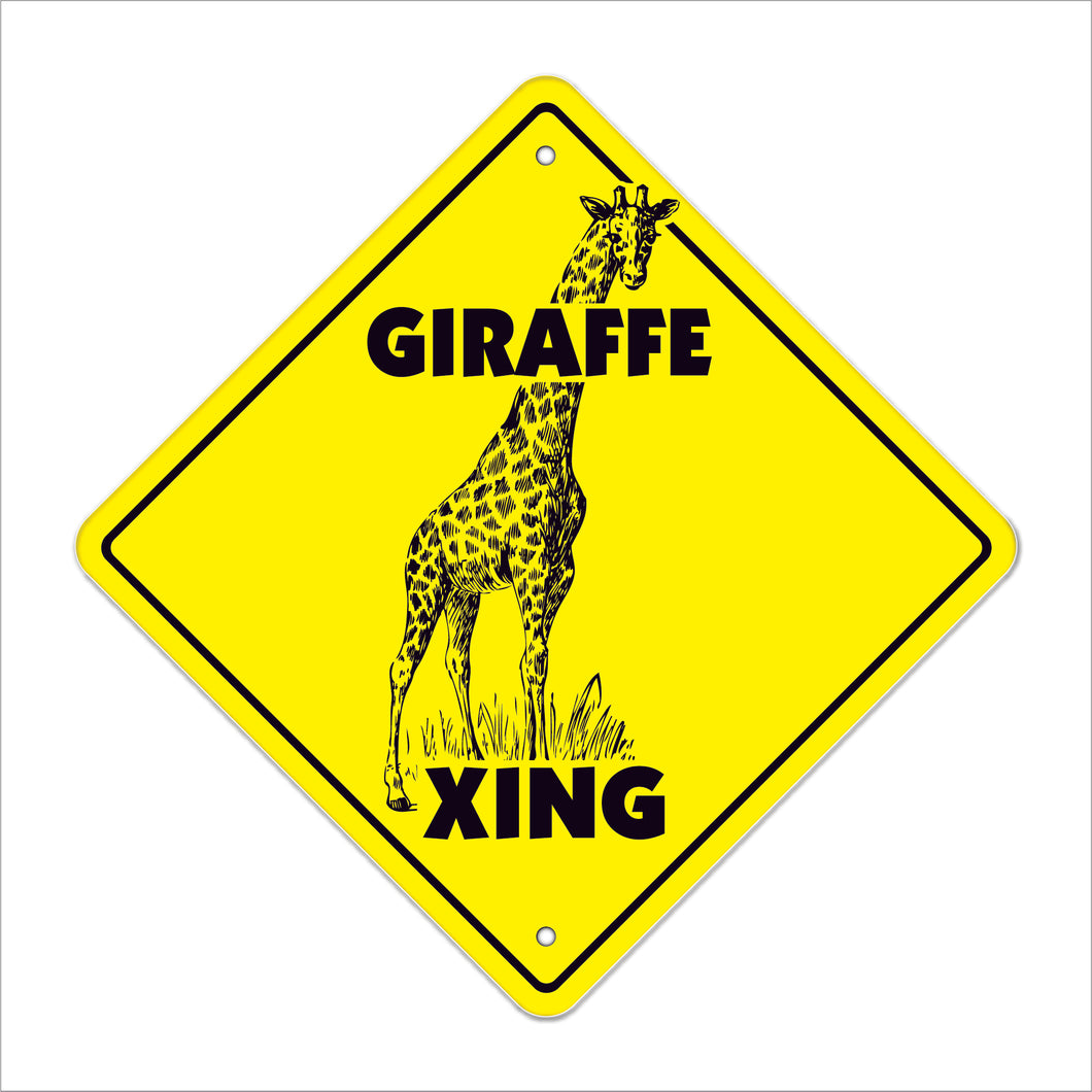 Giraffe Crossing Sign