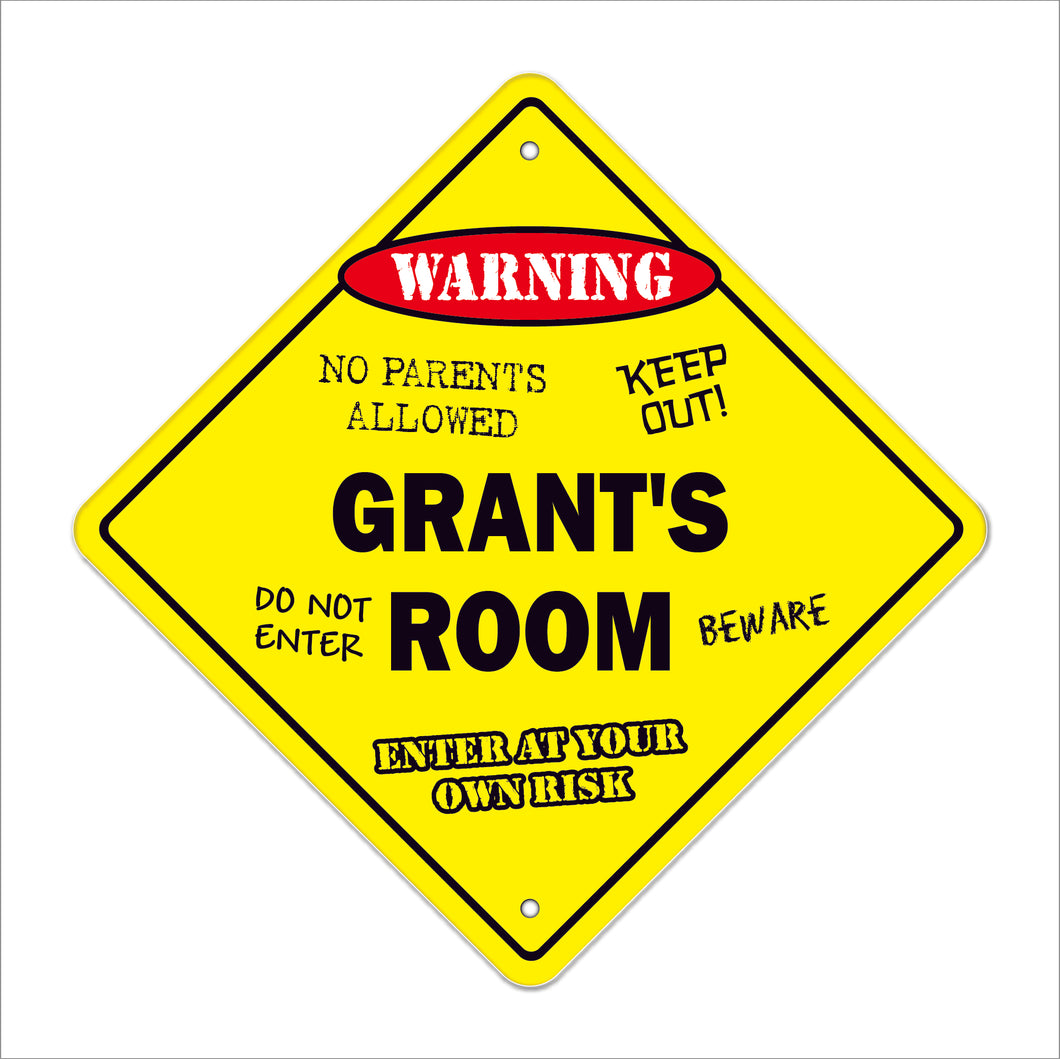 Grant's Room Sign