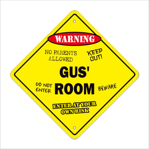 Gus' Room Sign