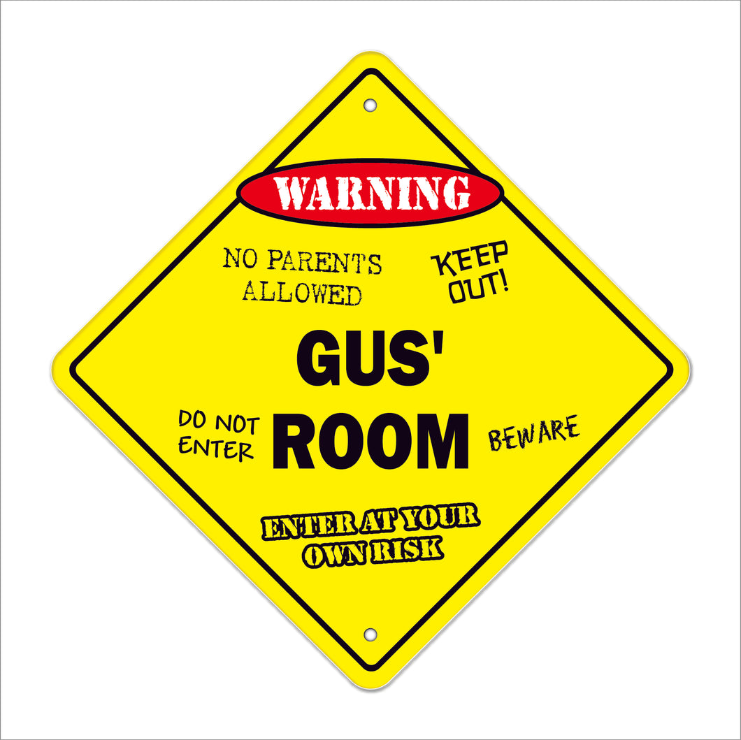 Gus' Room Sign