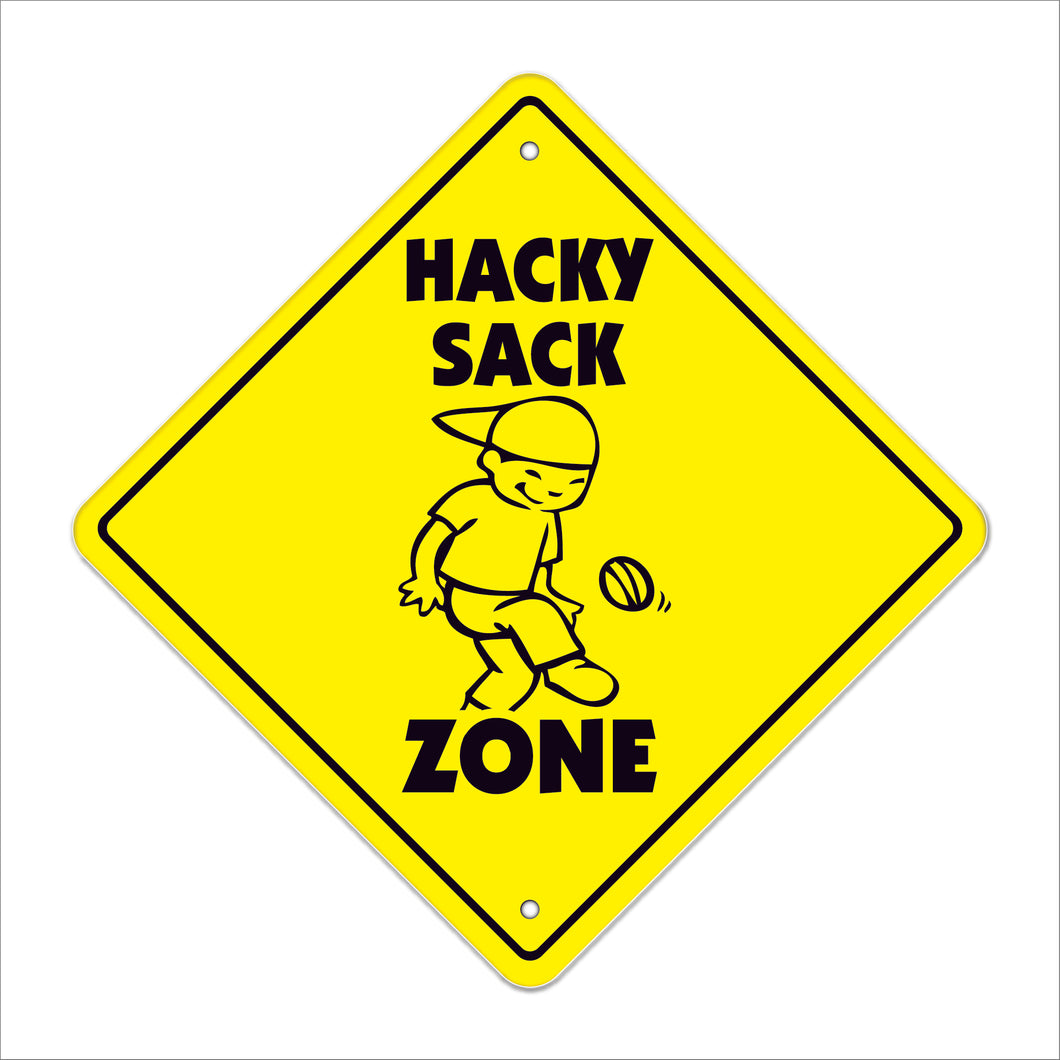 Hacky Sack Crossing Sign