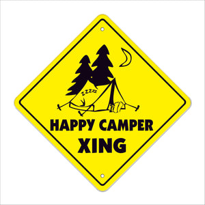 Happy Camper Crossing Sign