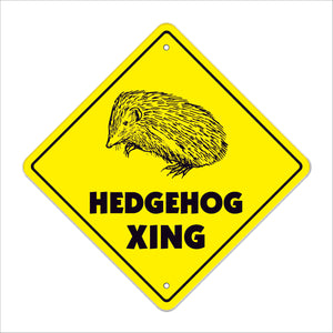 Hedgehog Crossing Sign