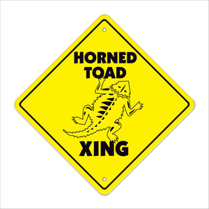 Horned Toad Crossing Sign
