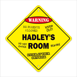 Hadley's Room Sign