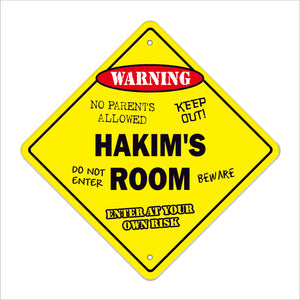 Hakim's Room Sign