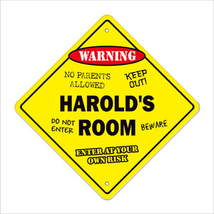 Harold's Room Sign