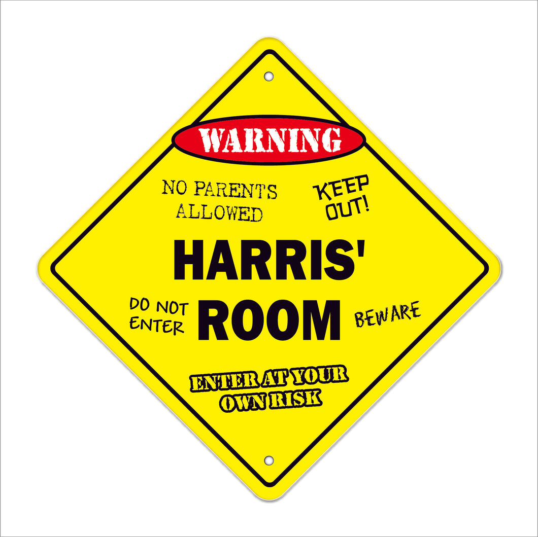 Harris' Room Sign