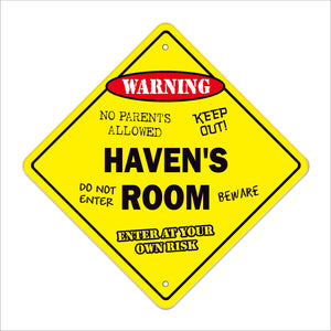 Haven's Room Sign