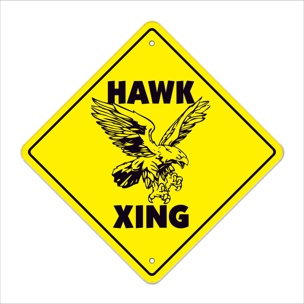 Hawk Crossing Sign