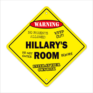 Hillary's Room Sign