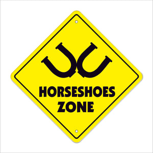 Horsehshoes Crossing Sign