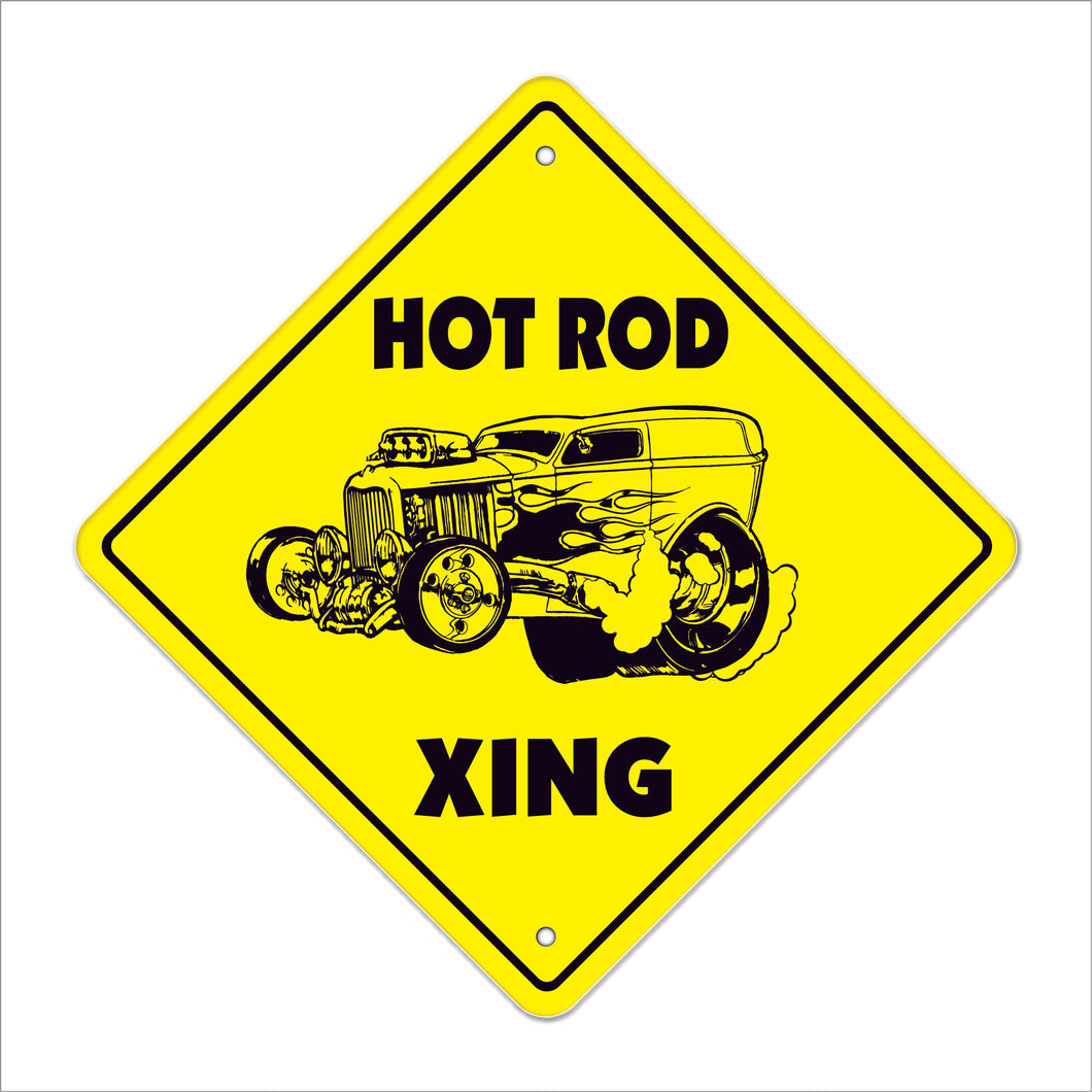 Hotrod Crossing Sign