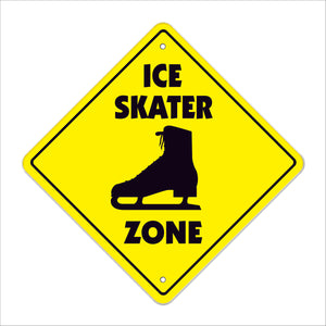 Ice Skater Crossing Sign