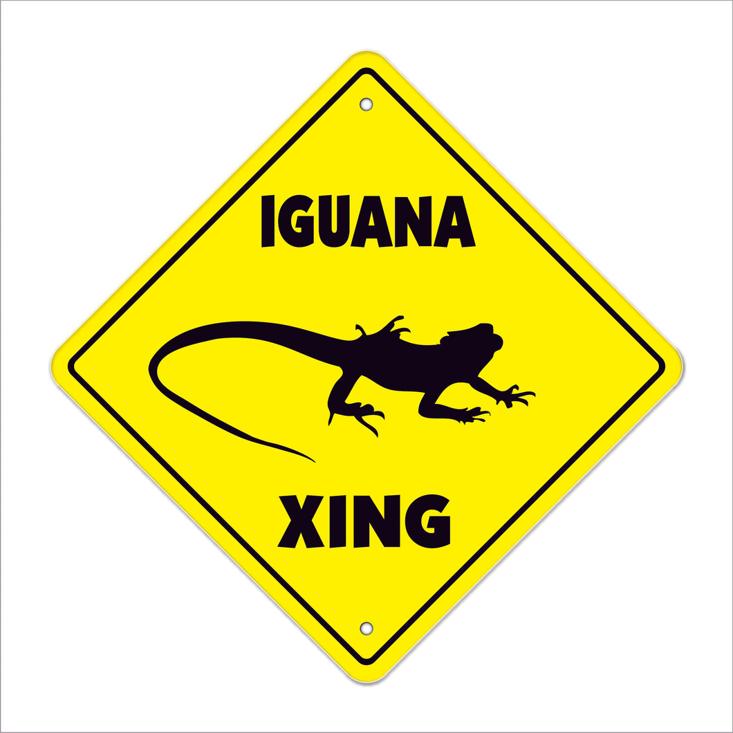 Iguana Crossing Sign