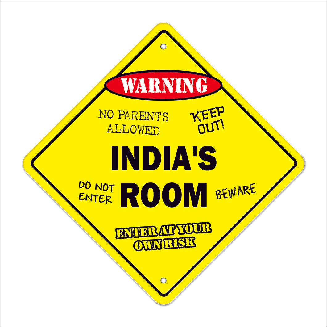 India's Room Sign