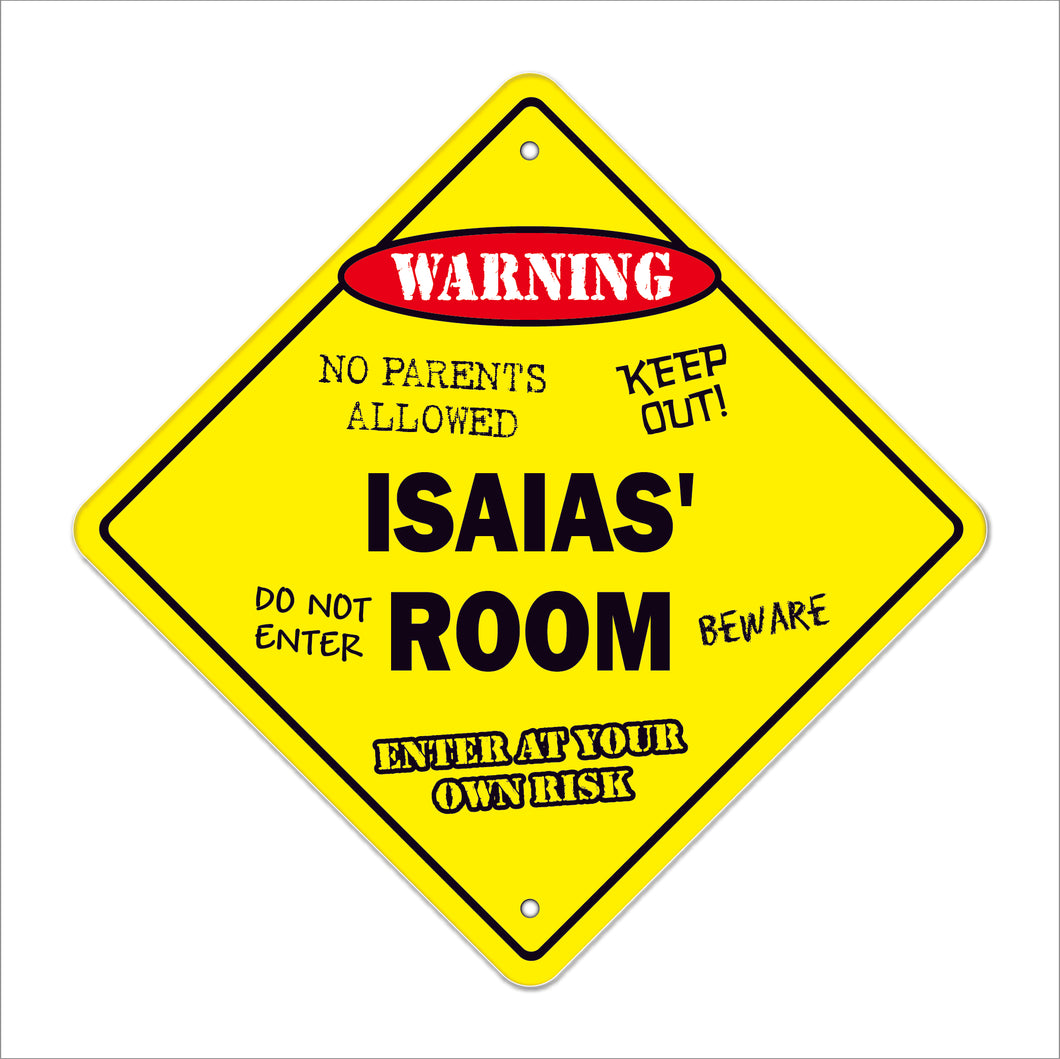 Isaias' Room Sign