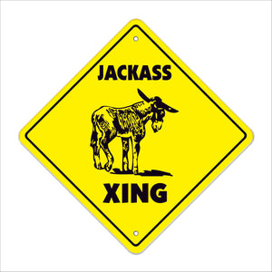 Jackass Crossing Sign
