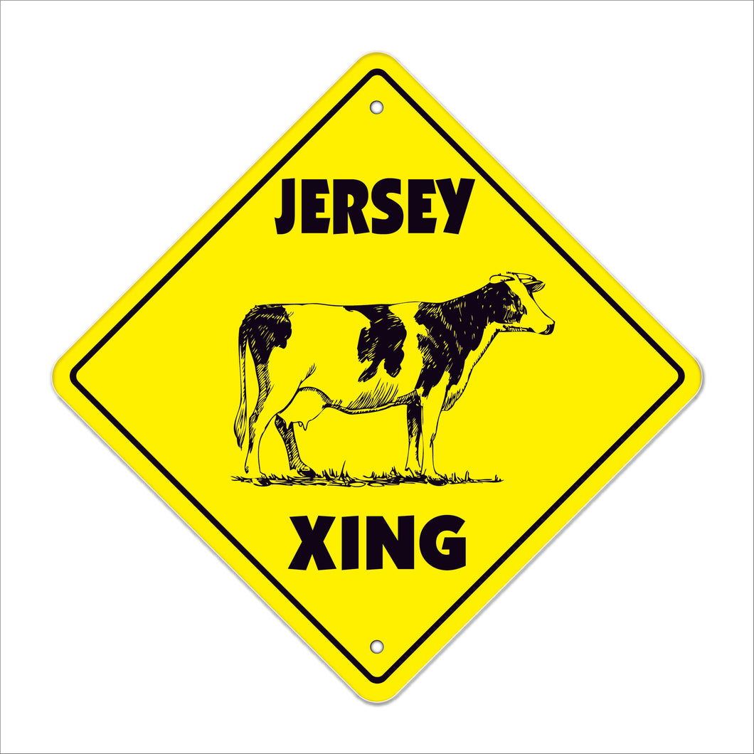 Jersey Xing Crossing Sign
