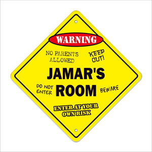 Jamar's Room Sign