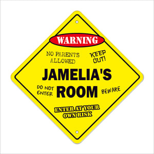 Jamelia's Room Sign