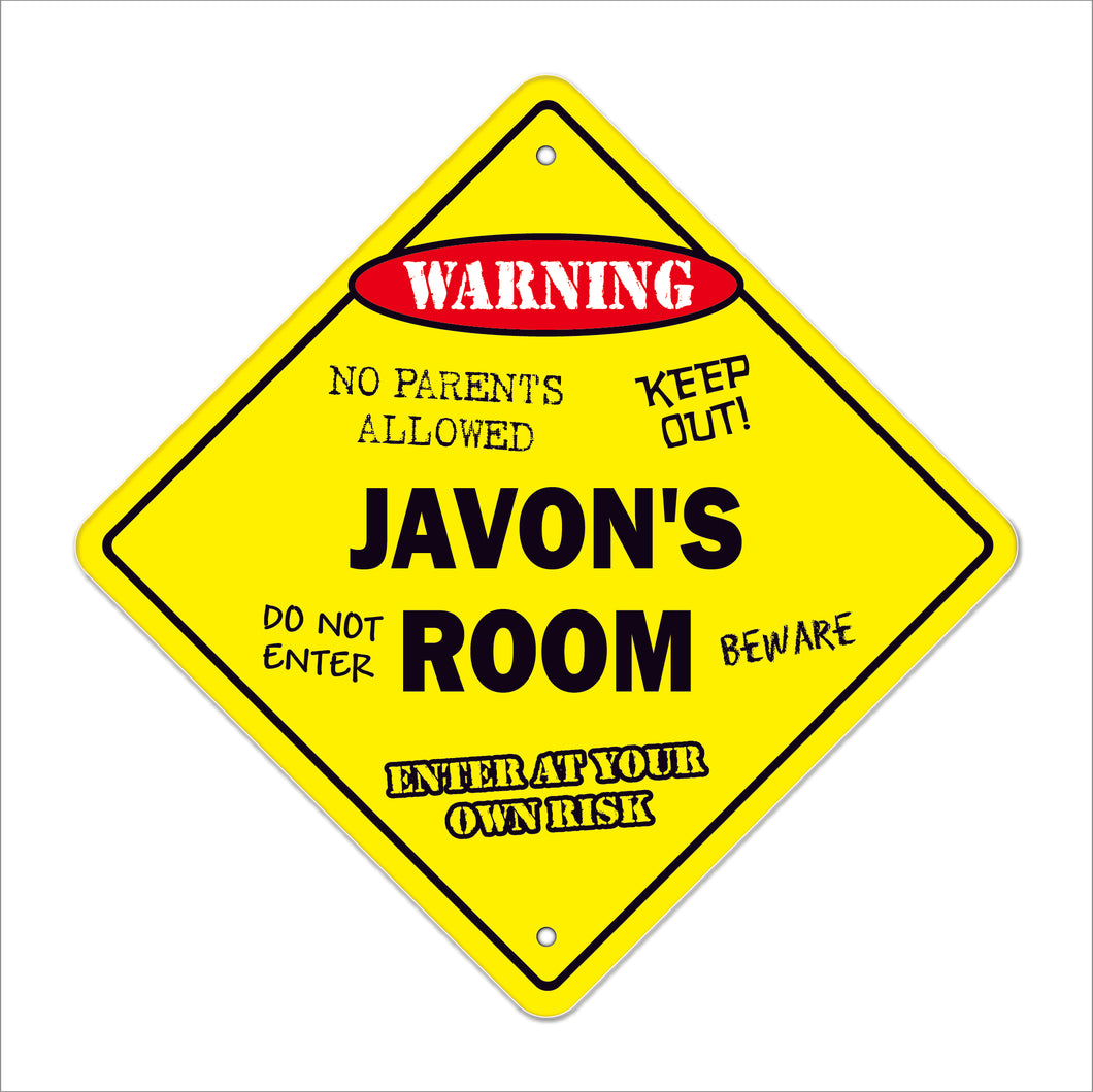 Javon's Room Sign