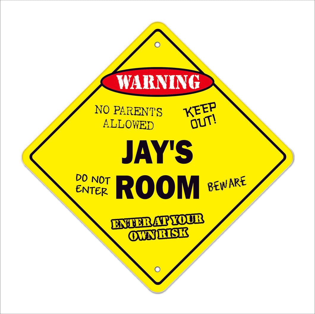 Jay's Room Sign