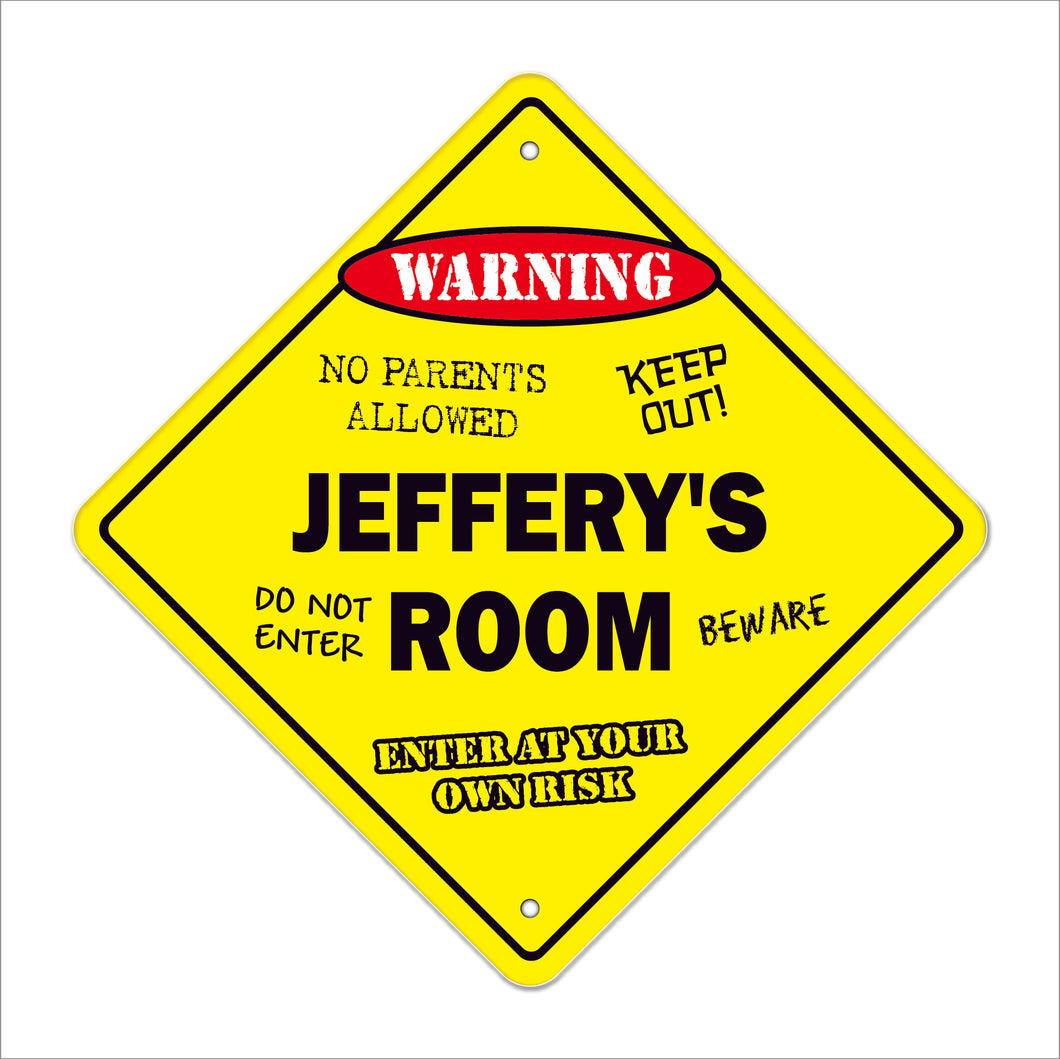 Jeffery's Room Sign