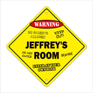 Jeffrey's Room Sign