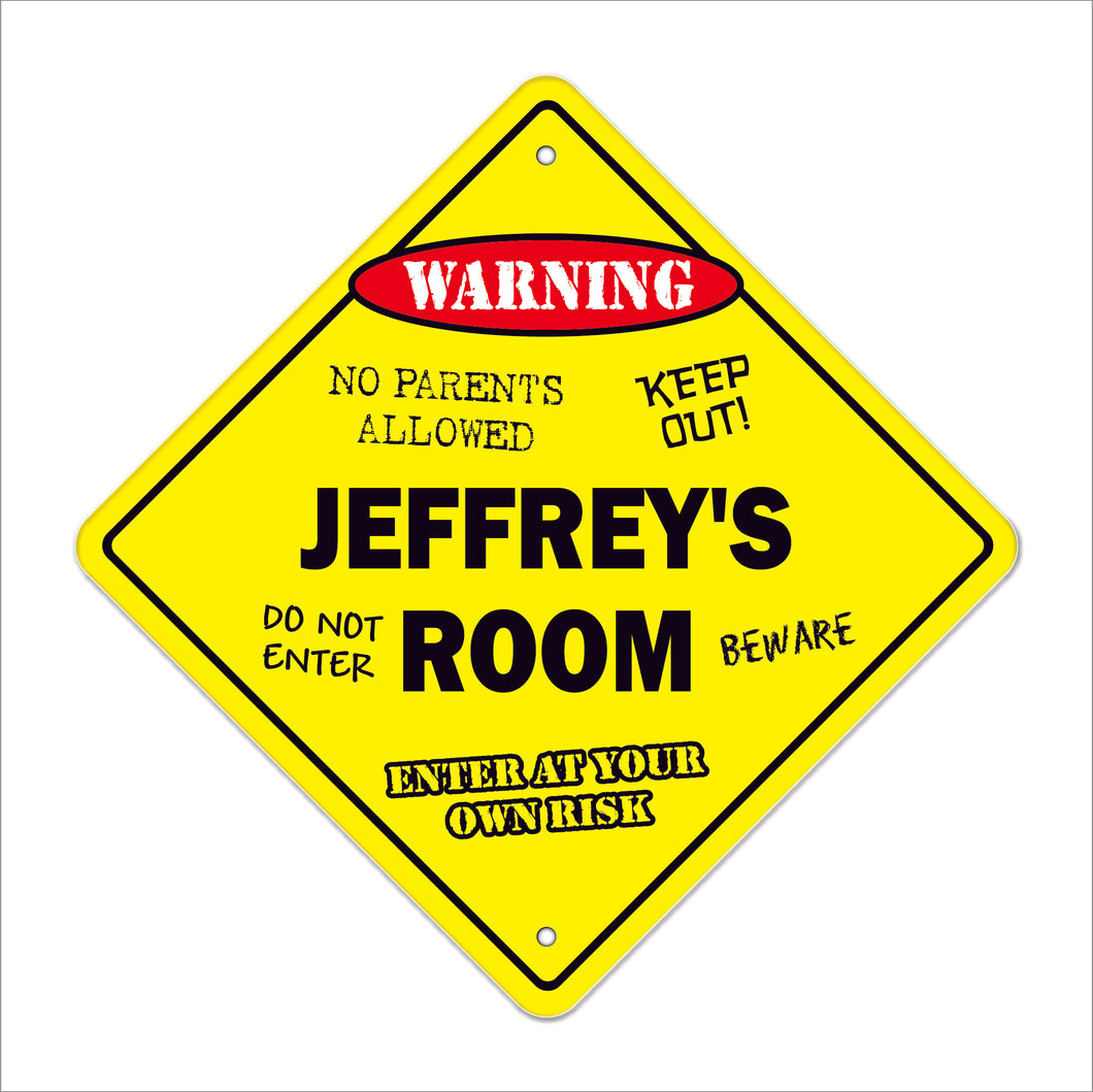 Jeffrey's Room Sign