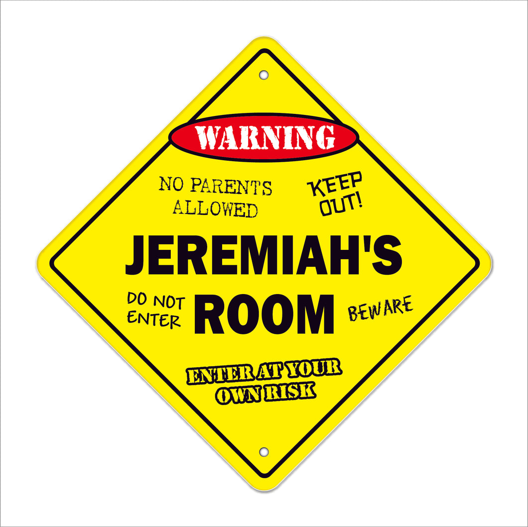 Jeremiah's Room Sign