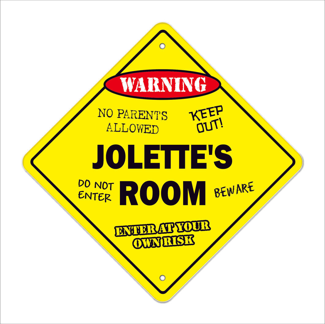 Jolette's Room Sign