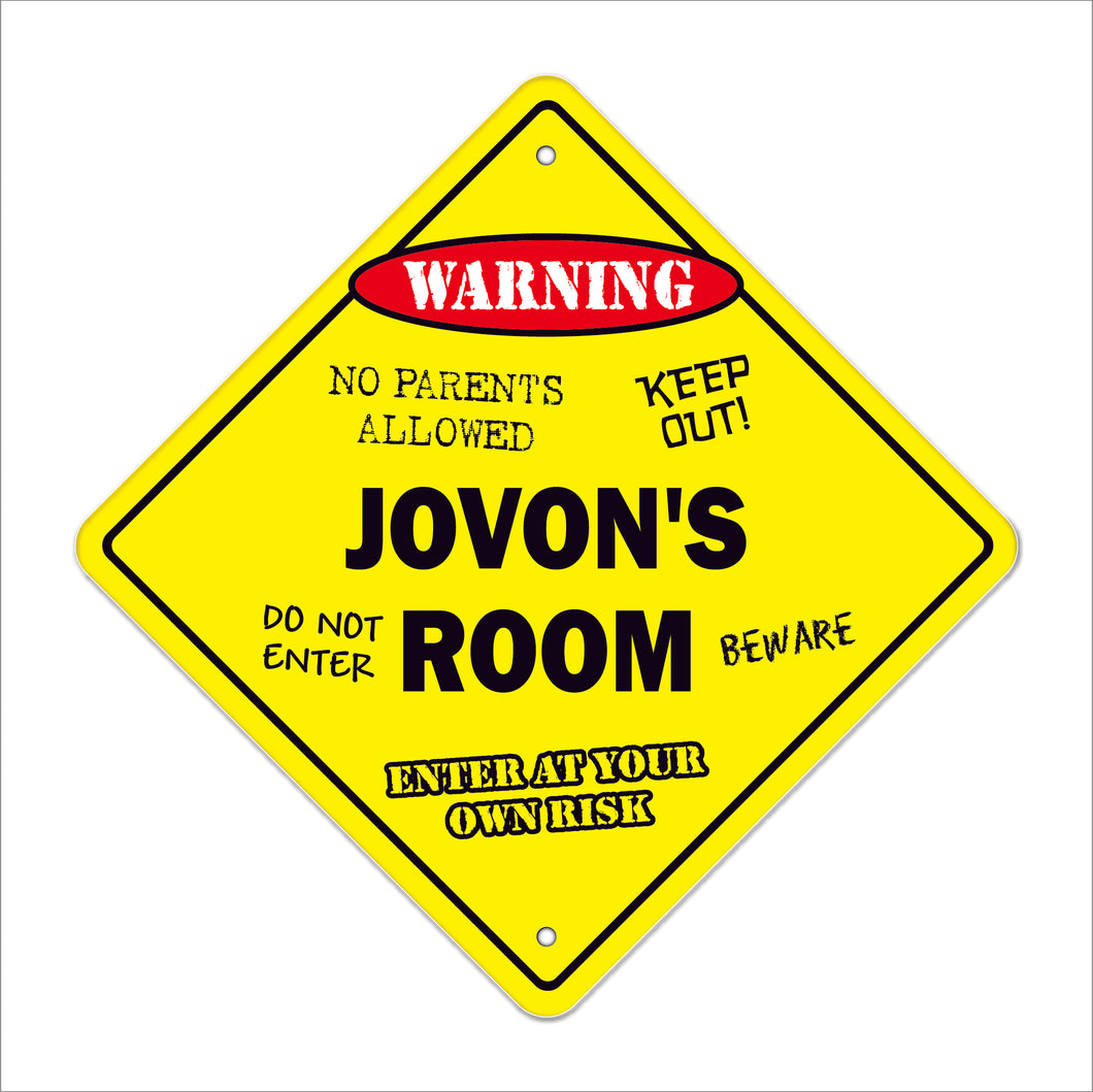 Jovon's Room Sign