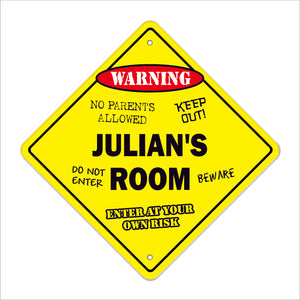 Julian's Room Sign