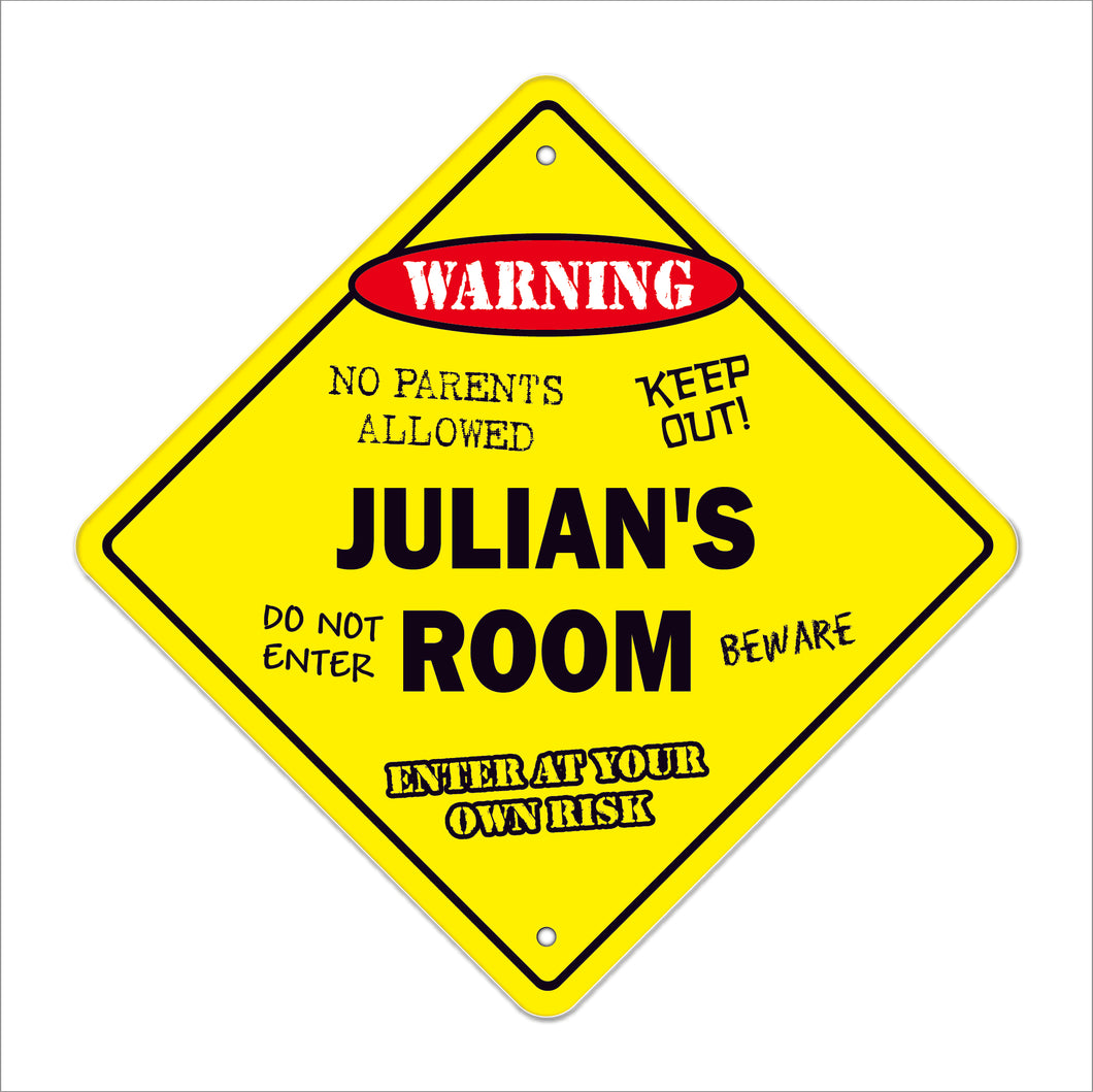 Julian's Room Sign