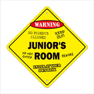 Junior's Room Sign