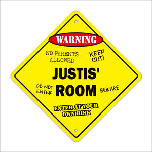 Justis' Room Sign