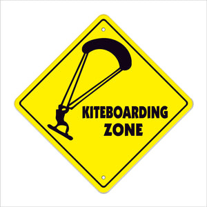 Kiteboarding Crossing Sign