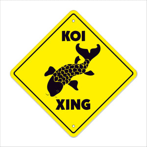 Koi Crossing Sign
