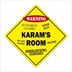 Karam's Room Sign