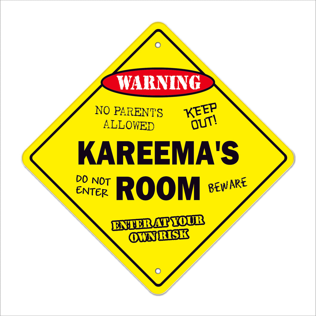 Kareema's Room Sign