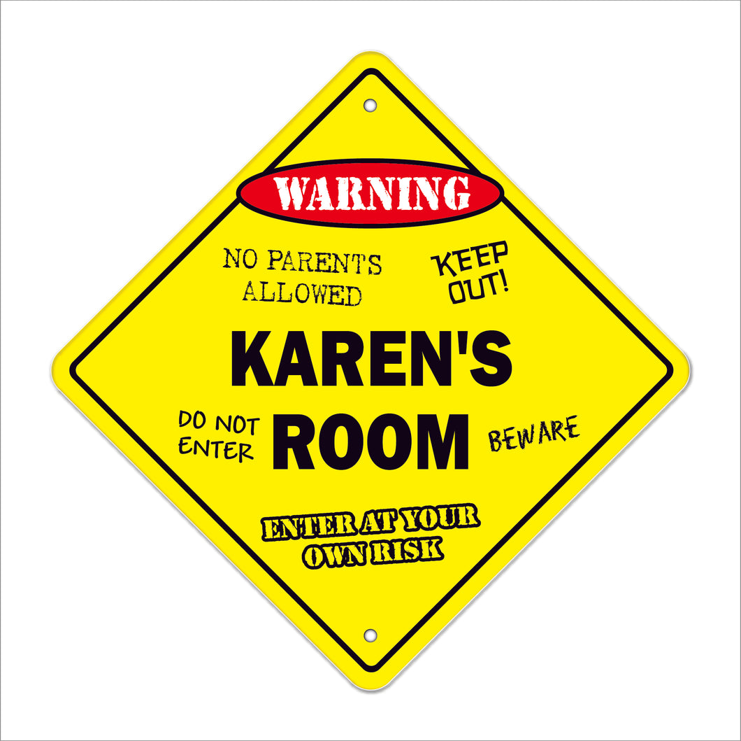 Karen's Room Sign