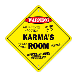 Karma's Room Sign