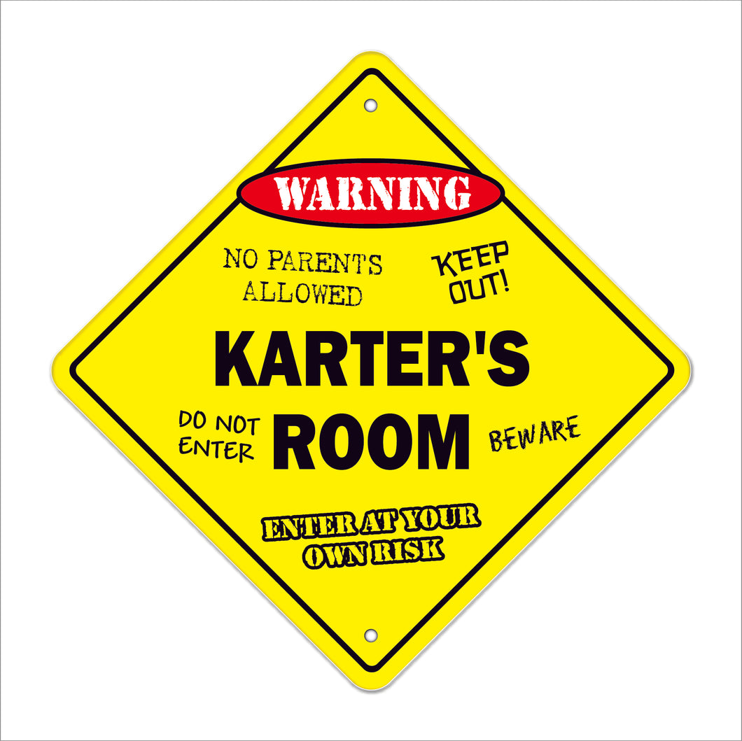 Karter's Room Sign