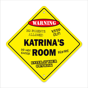 Katrina's Room Sign